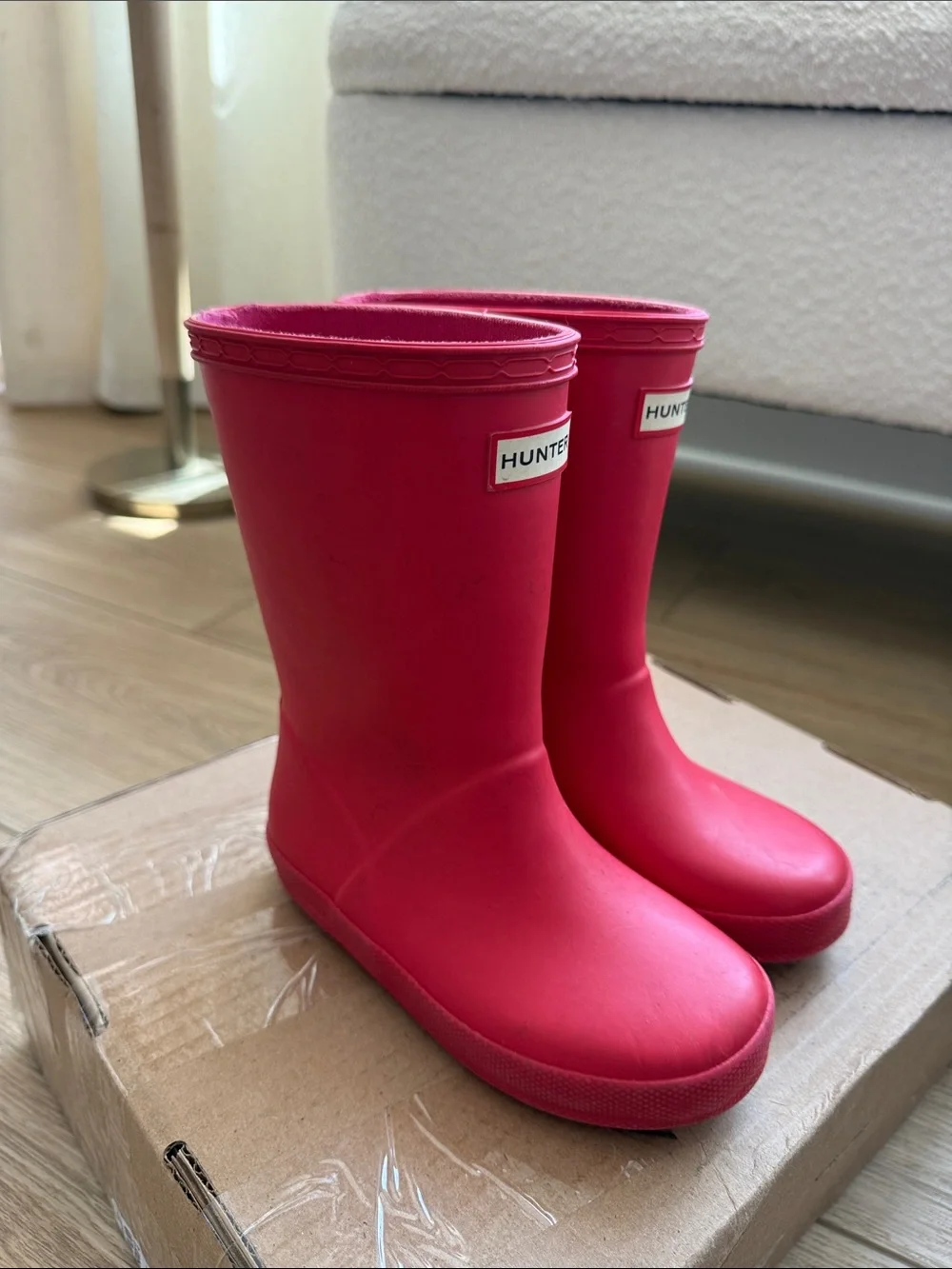 Hunter Kids Pink Classic Rain Boots size 10